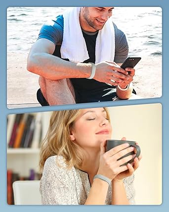 シリコンバンド 2個パック Google Fitbit Airスクリーンレスアクティビティトラッカー対応 ソフトな穴あき交換用ストラップ 防水リストバンド 調節可能なフィットネストラッカーバンド