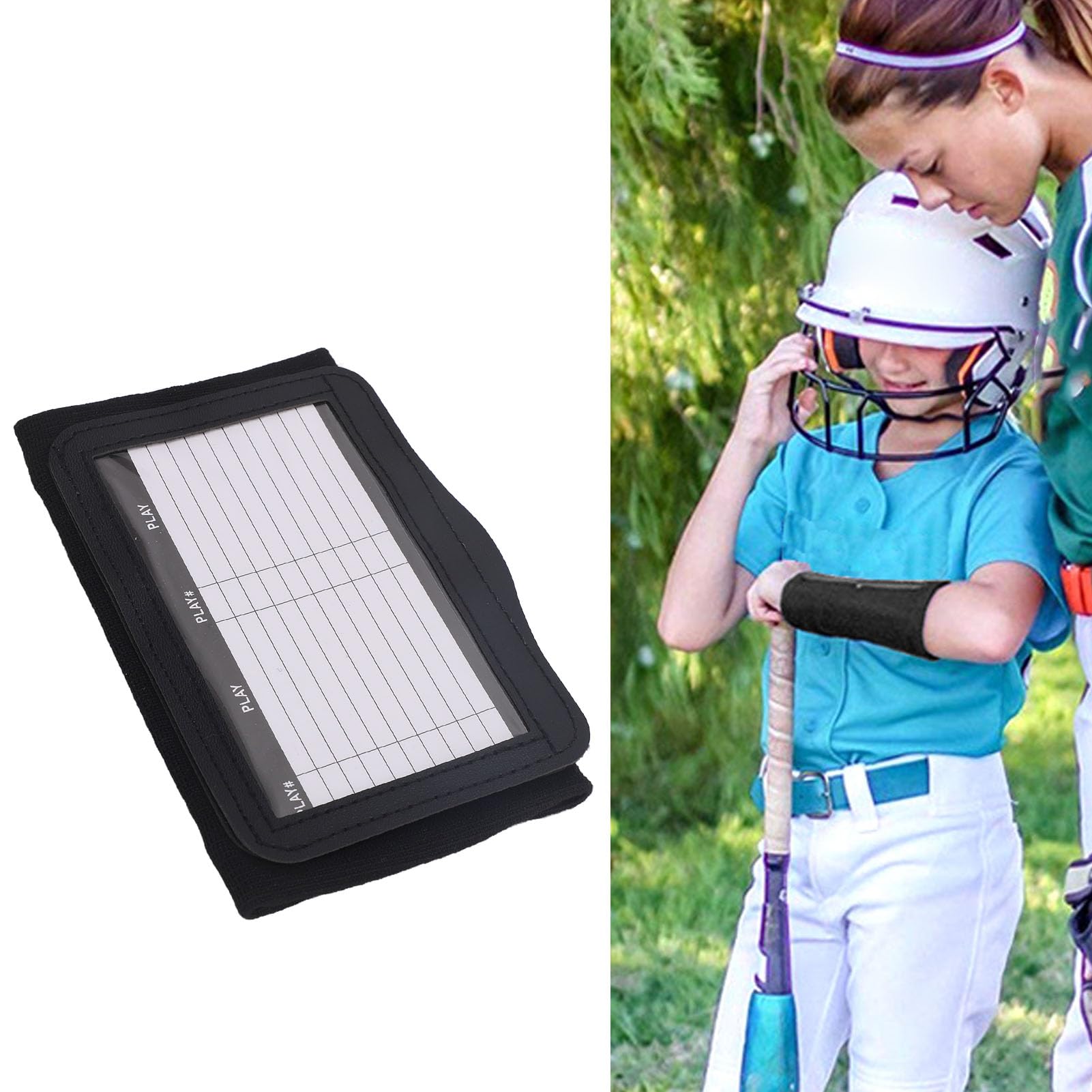 Bracelet De Stratégie Sportive - Playbook Pour Poignet Avec Fenêtre Transparente - Football, Rugby, Basket - 10