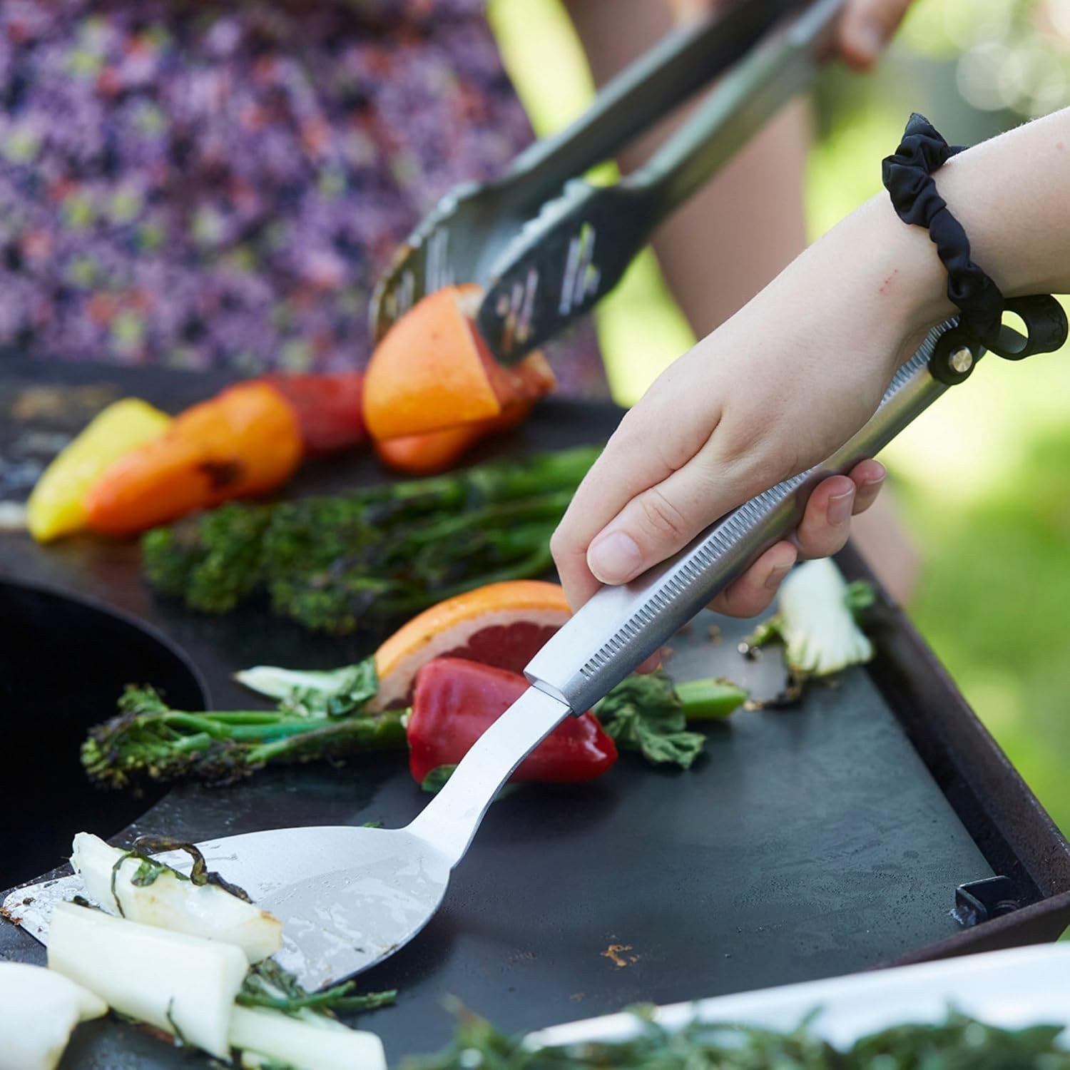 Barbecook 2 Plancha Spatula Set, Grill Accessories for Plancha, Premium Plancha Spatula Grill Plate, Made of Stainless Steel, 33 cm