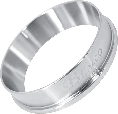 Miniatura 1 de BLUCO Embudo dosificador de café expreso de 2283in anillo dosificador de café de acero inoxidable compatible con portafiltro se adapta a máquinas de