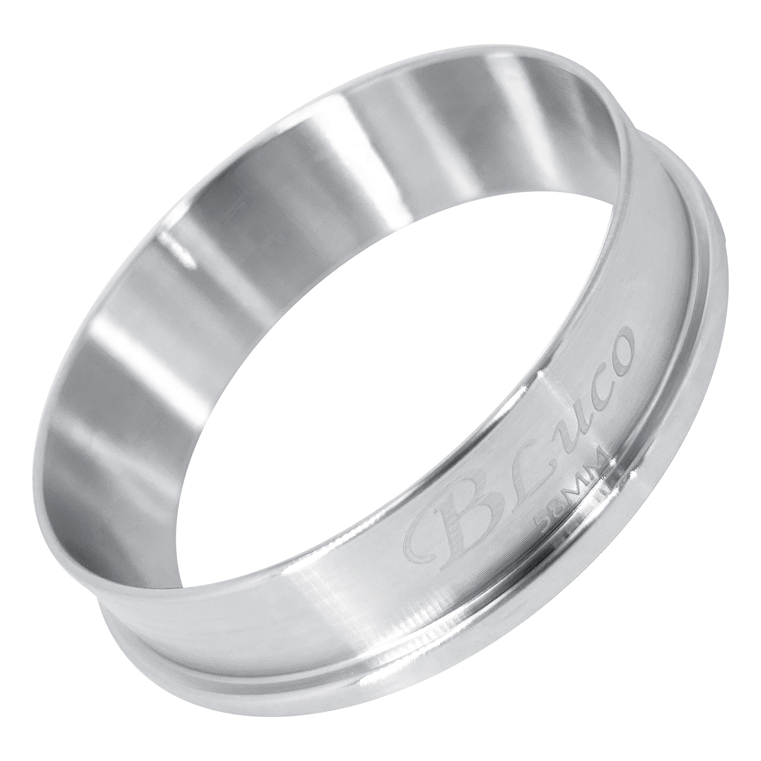 BLUCO58mm Espresso Dosing Funnel,Stainless Steel Coffee Dosing Ring Compatible with Portafilter, Fits for E61 Group Coffee Machines Barista Portafilter Breville, Rancilio, Gaggia, La Pavon