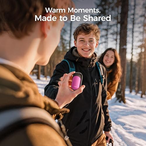 Miniatura 57 de OCOOPA Calentadores de manos magnéticos recargables, paquete de 2, calentadores de manos eléctricos AI, calentamiento rápido, 3 ajustes, certificado