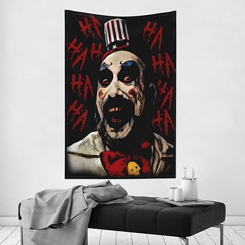 Miniatura 4 de BATCHONE Tapiz de película de terror de capitán para colgar en la pared, tapices para habitación, dormitorio, decoración de vida, 60 x 40 pulgadas