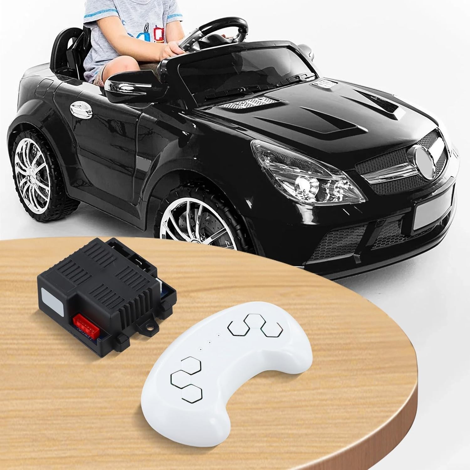 12V Remote Control Receiver Controller HH671K 2 4G Model for Children's Electric Cars Featuring Forward and Reverse Control Functions(Full set)