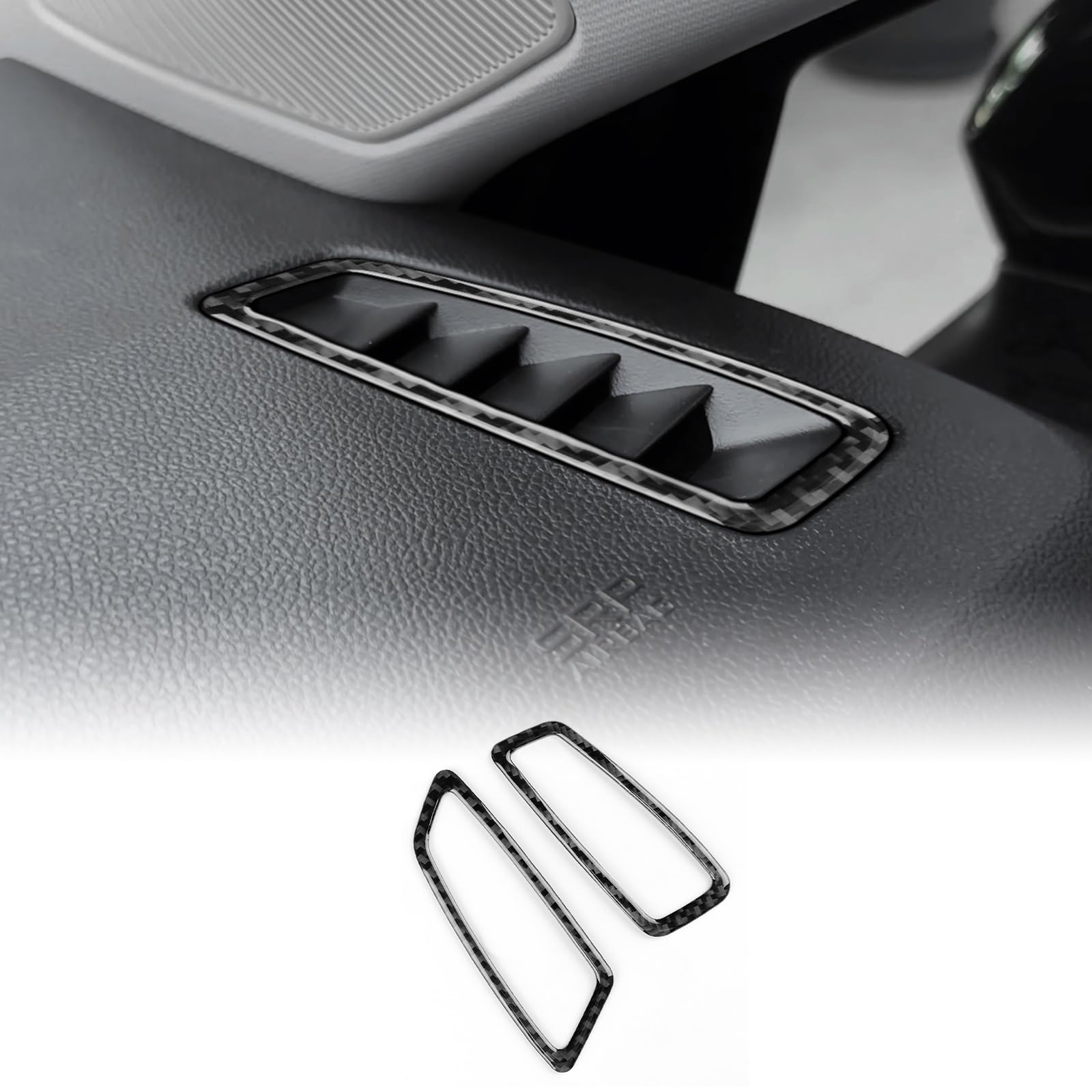 KUNGKIC Pour Renault Clio 5 MK5 2020 2021 2022 2023 2024 2025 Console centrale de voiture, tableau de bord, des deux côtés, cadre de sortie d'air, autocollant intérieur, accessoires décoratifs, cadeau