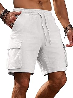 Shasmi Men's Cotton Cargo Shorts for Men | Casual Comfort Bermuda Pant Shorts | Breathable Chino Half Pant for Summer Wear... Price In India
