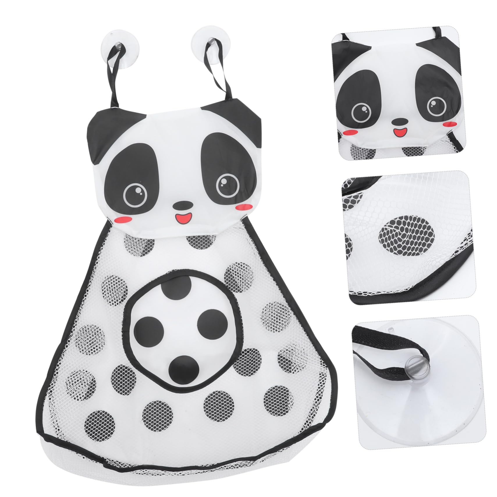 Abaodam 5pièces Pochette De Rangement Pour Jouets De Bain Mesh Organisateur Suspendu Animaux De Rangement Pratique Pour Garçon Fille Pour Salle De Bain Et