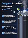 Ceeniu Voiture intelligente Air Fresheners, nouvelle expérience de l'odeur par ultrasonic Mist, automatique marche/arrêt, puissante batterie intégrée, fragrance naturelle, rafraîchisseur de voiture réglable, nouvelle odeur de voiture
