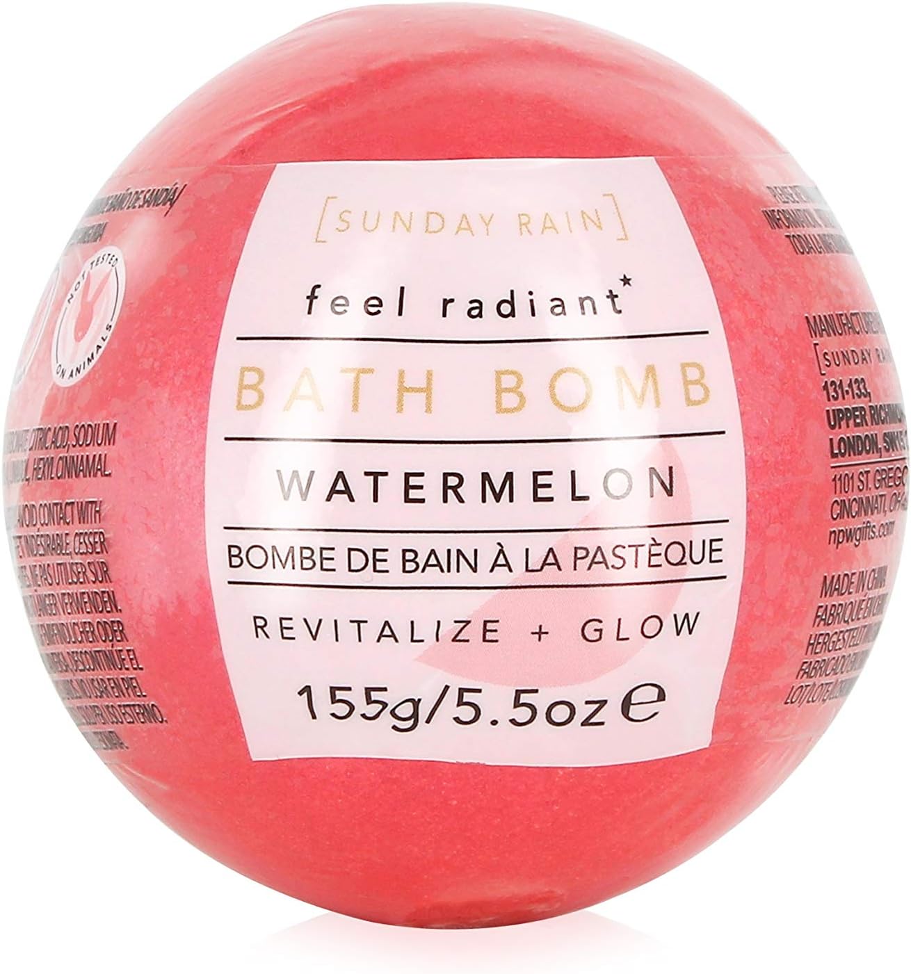 Sunday Rain Bath Bomb Watermelon