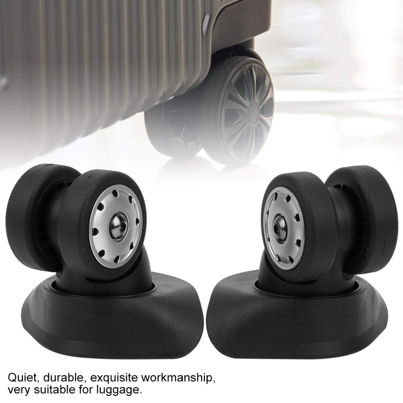 Teror A88 Multi-Hole Wheel,2Pcs A88 Small Black Trolley Suitcase Casters Universal Wheel Replacement Outdoor