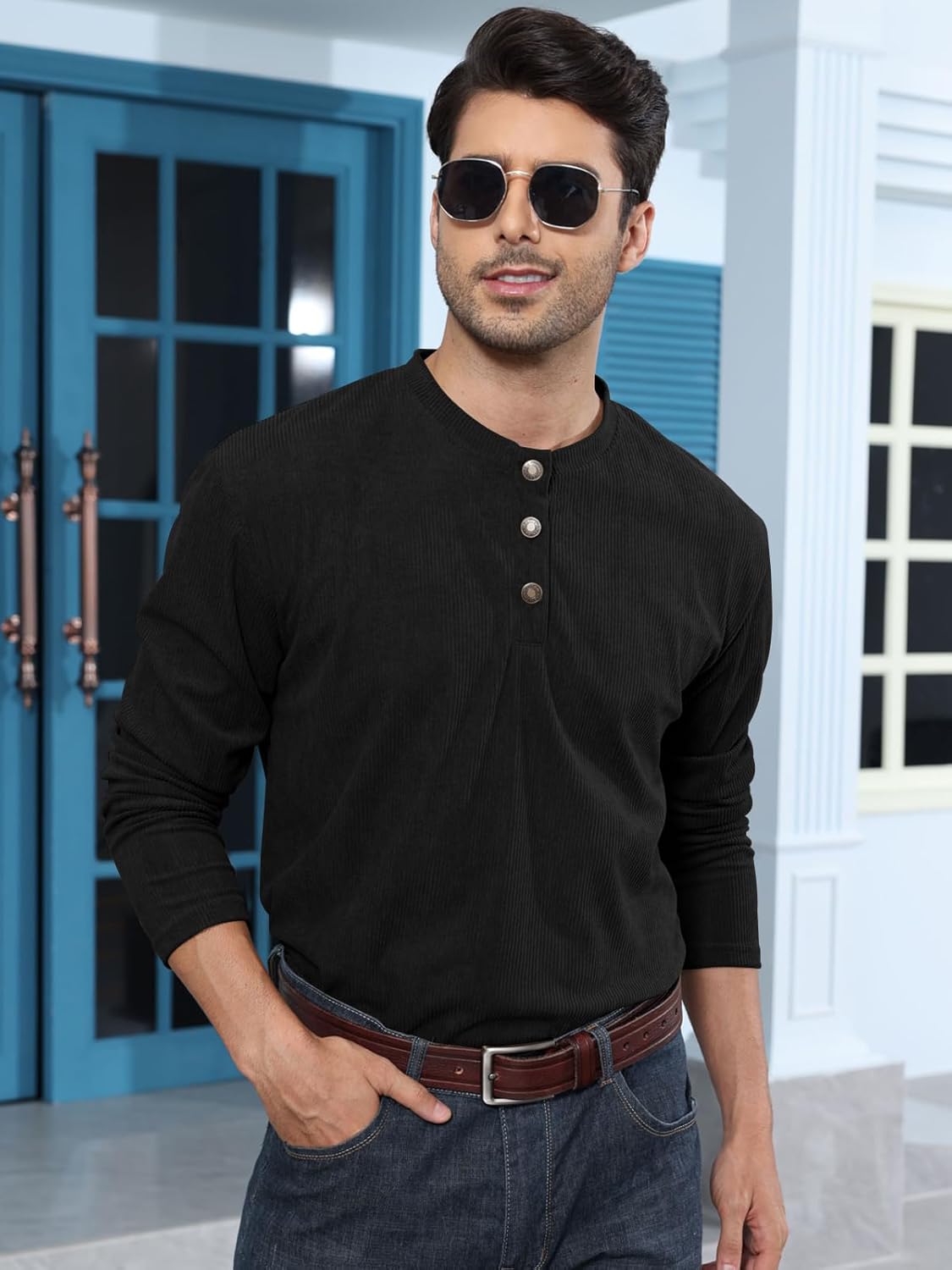 Angbater Camisetas masculinas da moda Henley manga longa pulôver básica com botões leves camisetas de veludo cotelê em promoção! Veja a oferta e mais achadinhos de Camisetas 8 Hoje é o melhor dia para comprar Angbater Camisetas masculinas da moda Henley manga longa pulôver básica com botões leves camisetas de veludo cotelê com aquele preço maroto! Promoção! Aproveite a oferta! 8