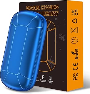 Hand Warmers Rechargeable, Portable Electric Hand Warmer, Double-Sided Heating USB Pocket Heater Therapy Great for Raynauds, Hunting, Golf, Camping, Women Mens Gifts