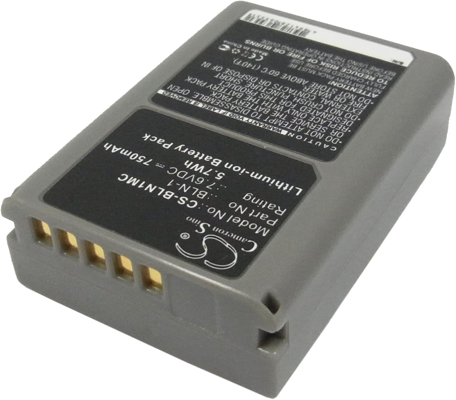 Cameron Sino CGYDF 750mAh New Replacement Battery for EM1 II, E-M1 II, EM5, E-M5, OM-D BLN-1