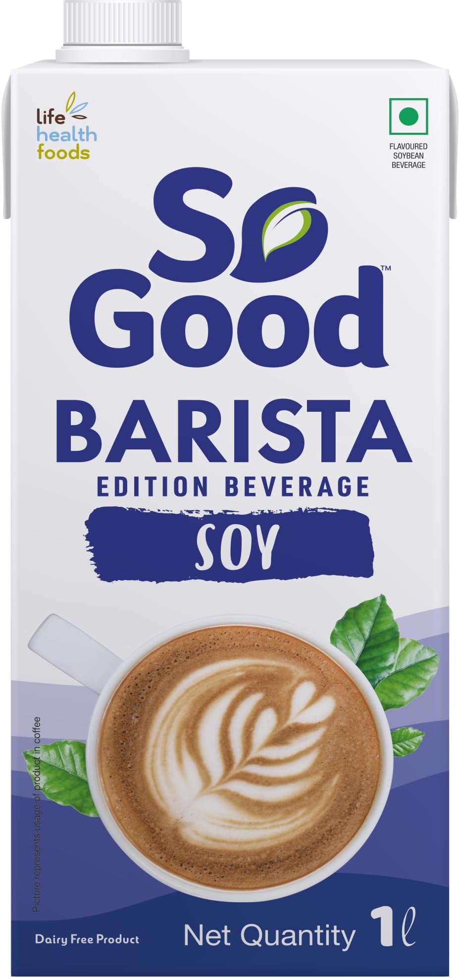 So Good Plant Based Soy Barista Edition Beverage 1 L| Lactose Free| No Preservatives | Gluten Free | Zero Cholesterol | Dairy Free| Rich Creamy Frothy for that perfect cup of Coffee/Tea/Smoothies
