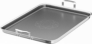 Cooker Honeycomb Stainless Steel Griddle Pan