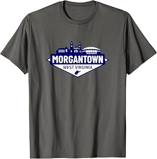 Morgantown West Virginia Skyline T-Shirt