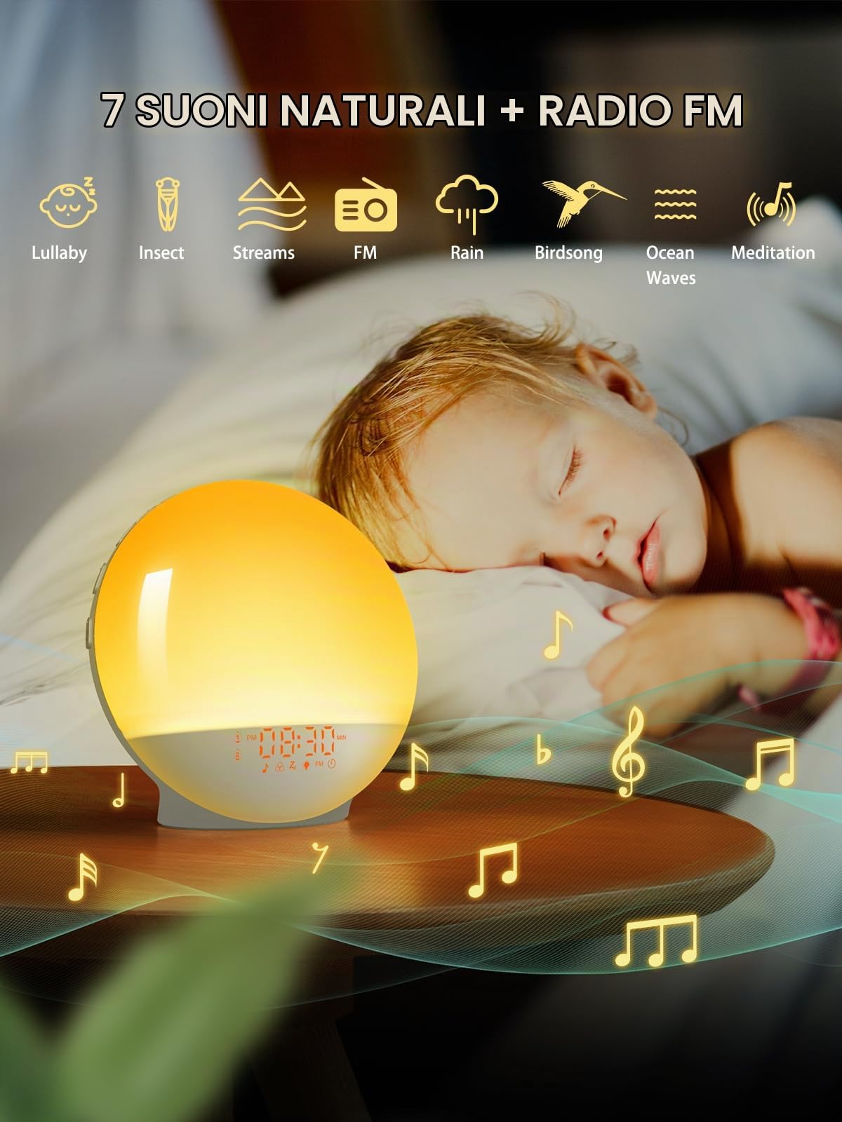 VOGHERB Sveglia Luminosa Wake Up Light — immagine 15 di 16