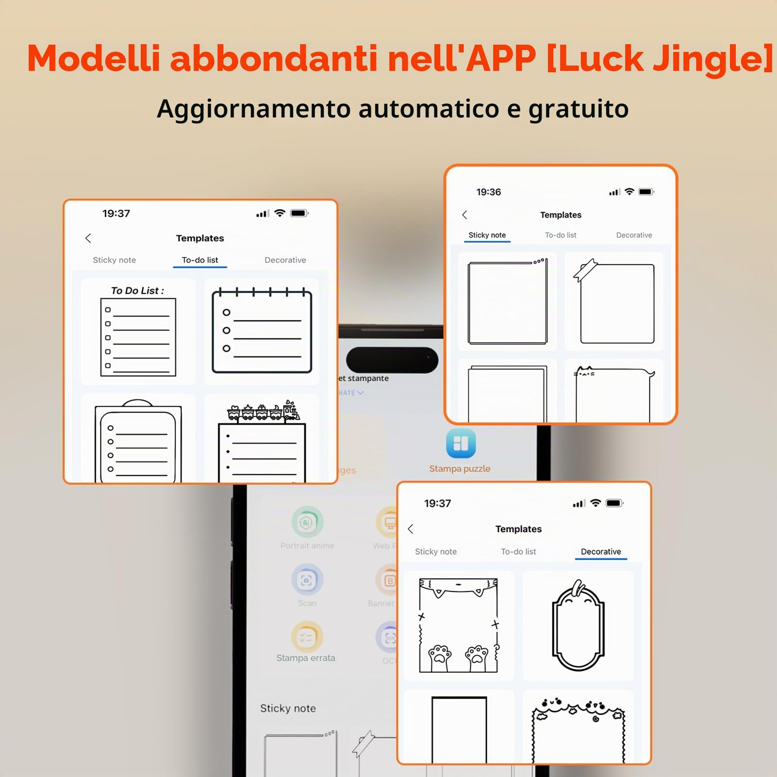 Bisofice C2 Mini Stampante Etichette Adesive, Etichettatrice Termica Portatile Bluetooth Compatibile con Android/iOS, per Ufficio, Casa, negozio - con 11 rotoli carta, bianco