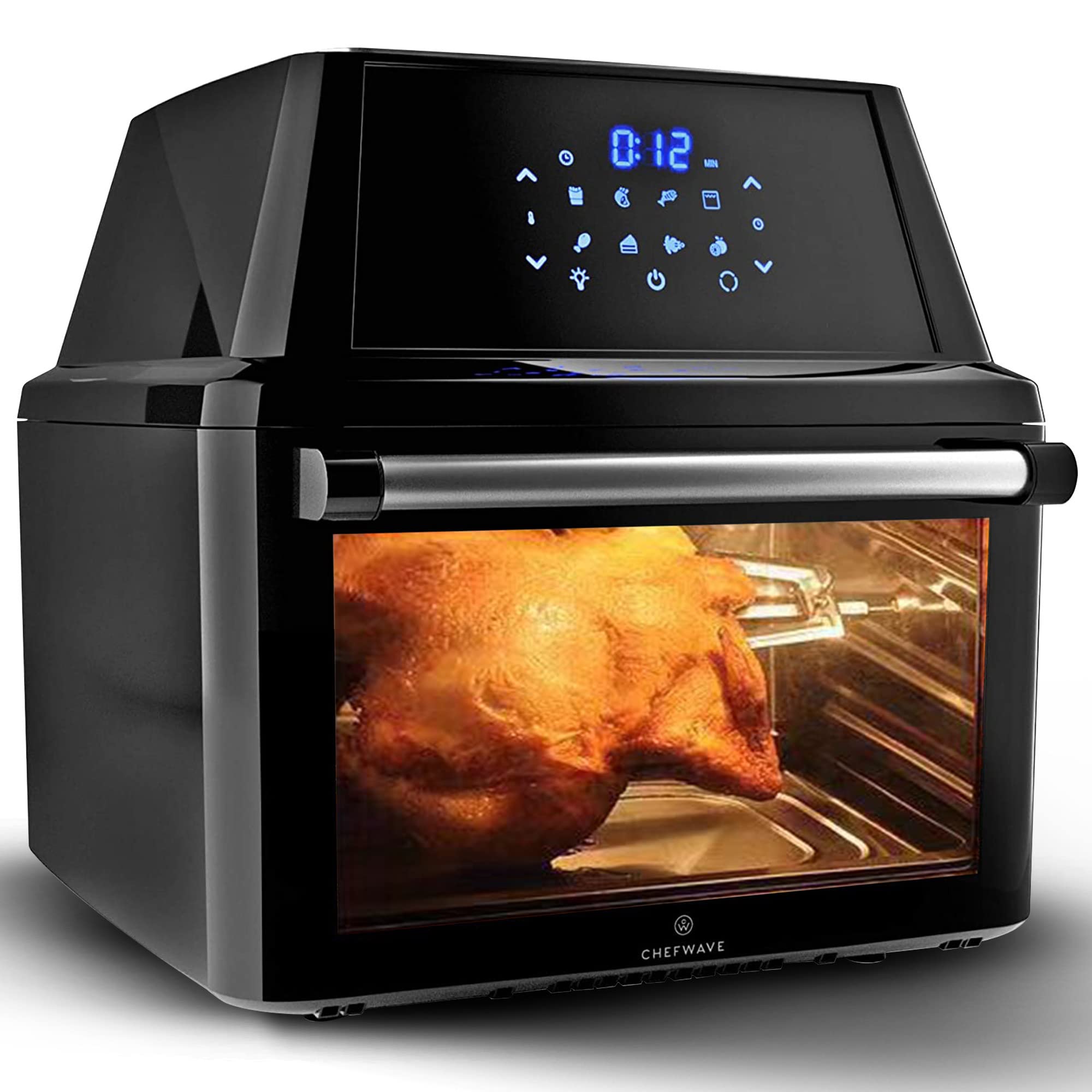 ChefWave Air Fryer Oven Toaster Oven Air Fryer Combo 16 Quart Rotisserie, Dehydrator Deluxe