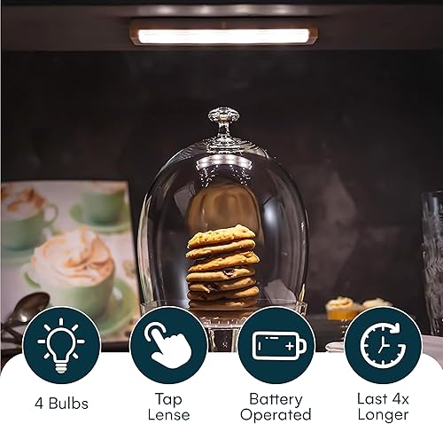 Miniatura 5 de Brilliant Evolution - Luz LED inalámbrica para debajo del gabinete con mando a distancia, iluminación LED para debajo del gabinete, luz de armario