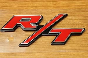 Dodge Jeep Chrysler Ram RT Emblem Logo Decal for Front Grille