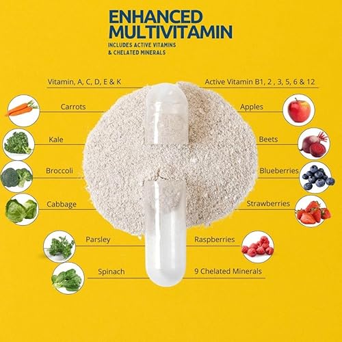 Miniatura 3 de Divine Health Dr. Colbert, MD multivitamínico mejorado más minerales quelatados Vitaminas B activas | Frutas | Biotina | Complejo B | Verduras |