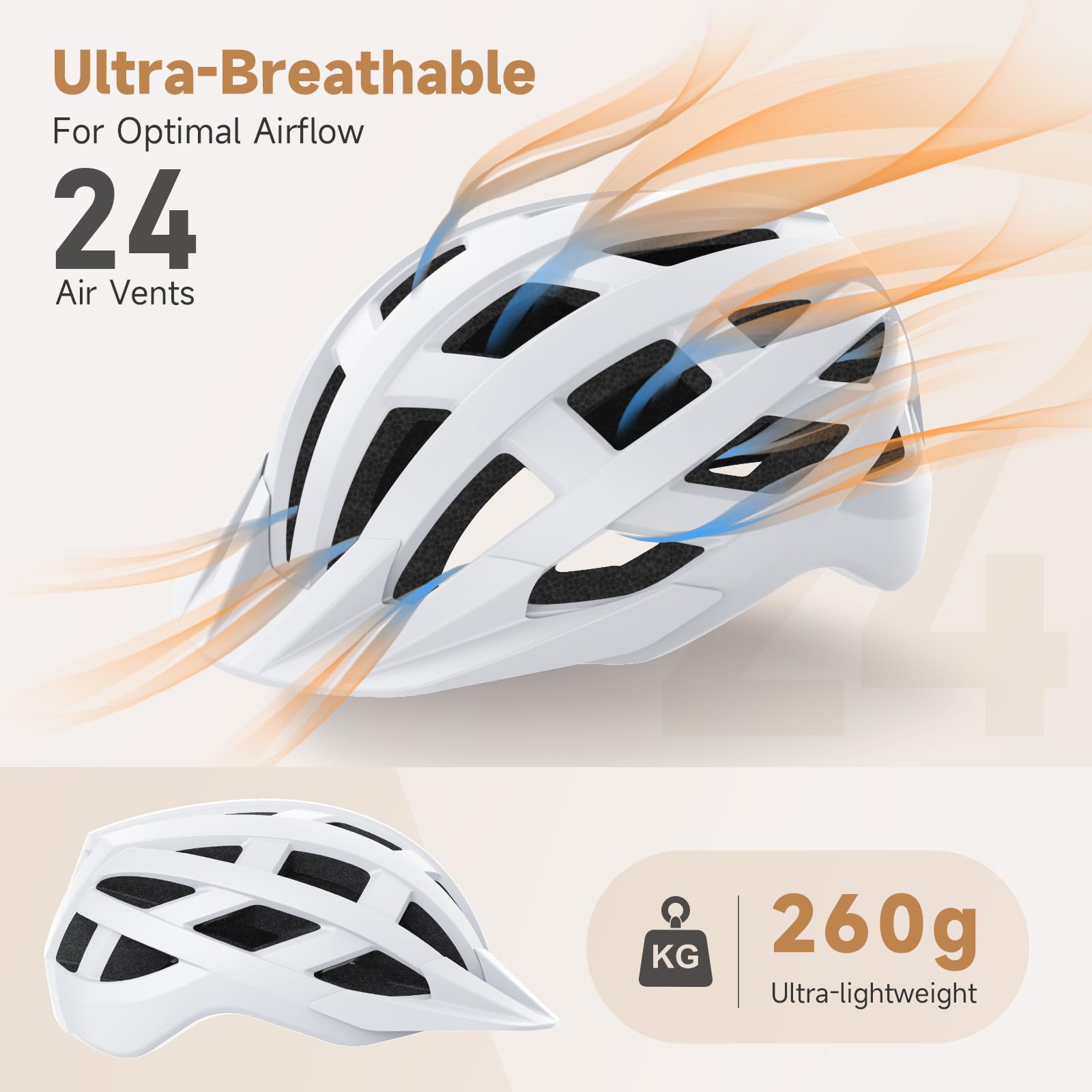 Findway Kask rowerowy, lekki oddychający kask rowerowy dla mężczyzn i kobiet, regulowany kask komutacyjny miejski na drogę i jazdę po mieście
