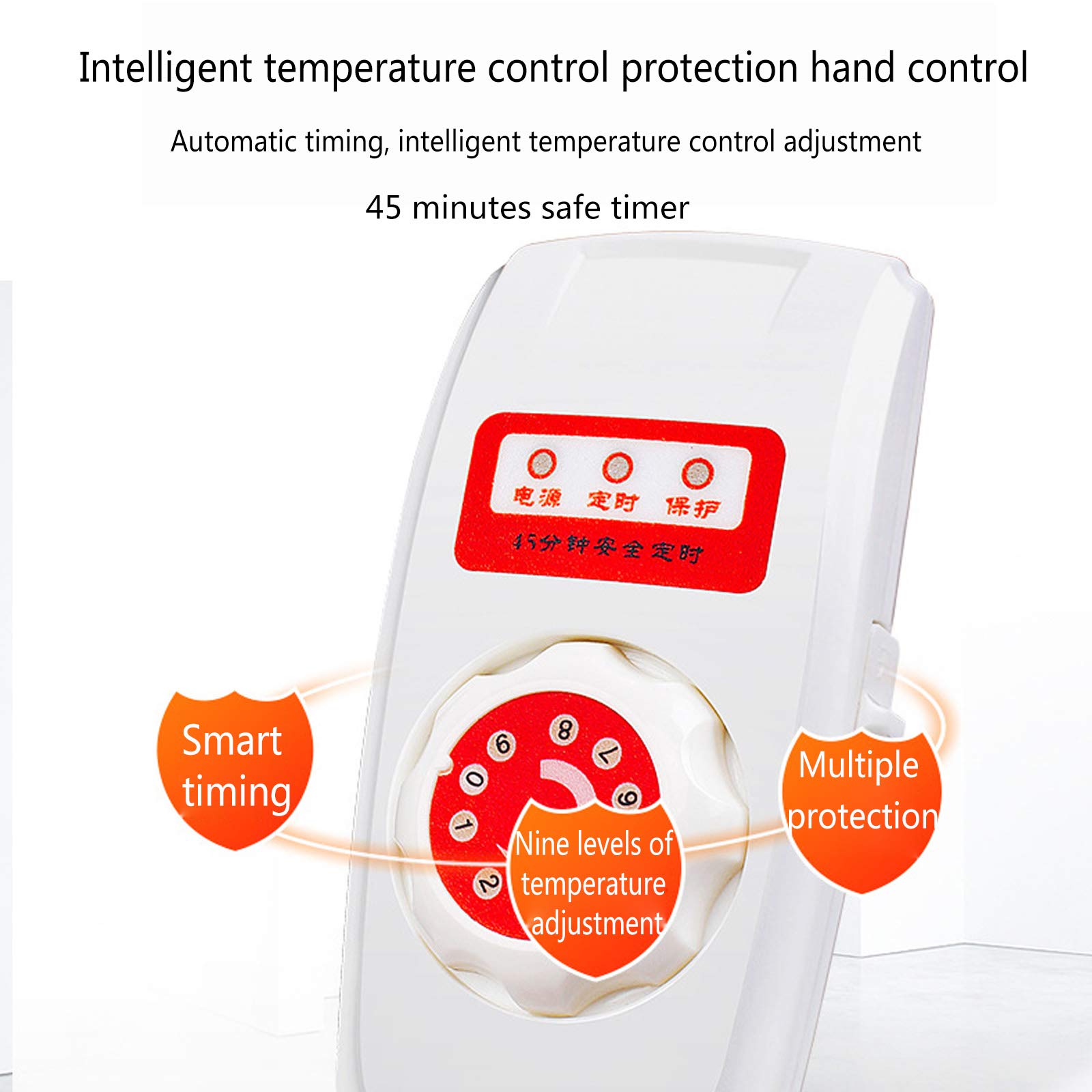 Almohadilla Térmica Cuello Hombros y Parte Superior Espalda Envoltura Térmica Eléctrica para Aliviar Dolor Rigidez Dolor con Protección contra Sobrecalentamiento Apagado Automático,Rosado