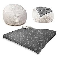 Algopix Similar Product 2 - CordaRoys Faux Fur Bean Bag 