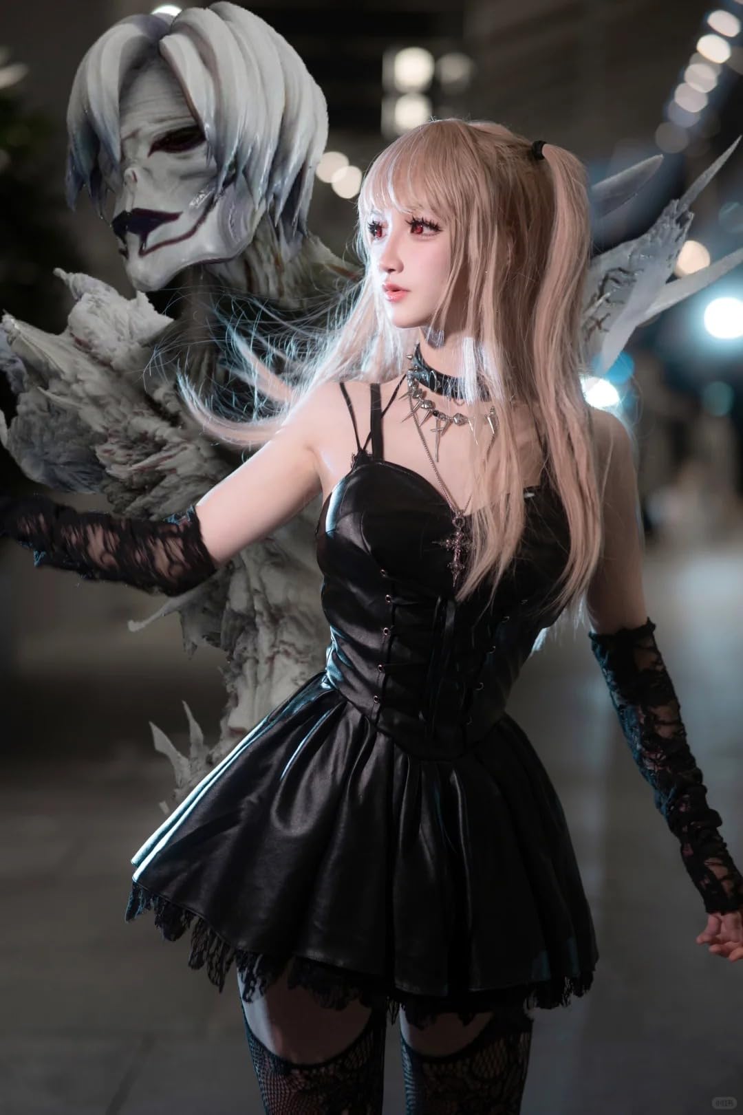 Death Note Misa Cosplay Disfraz Anime Cosplay Disfraz Mujer Negro Halloween Disfraces Carnaval Uniform