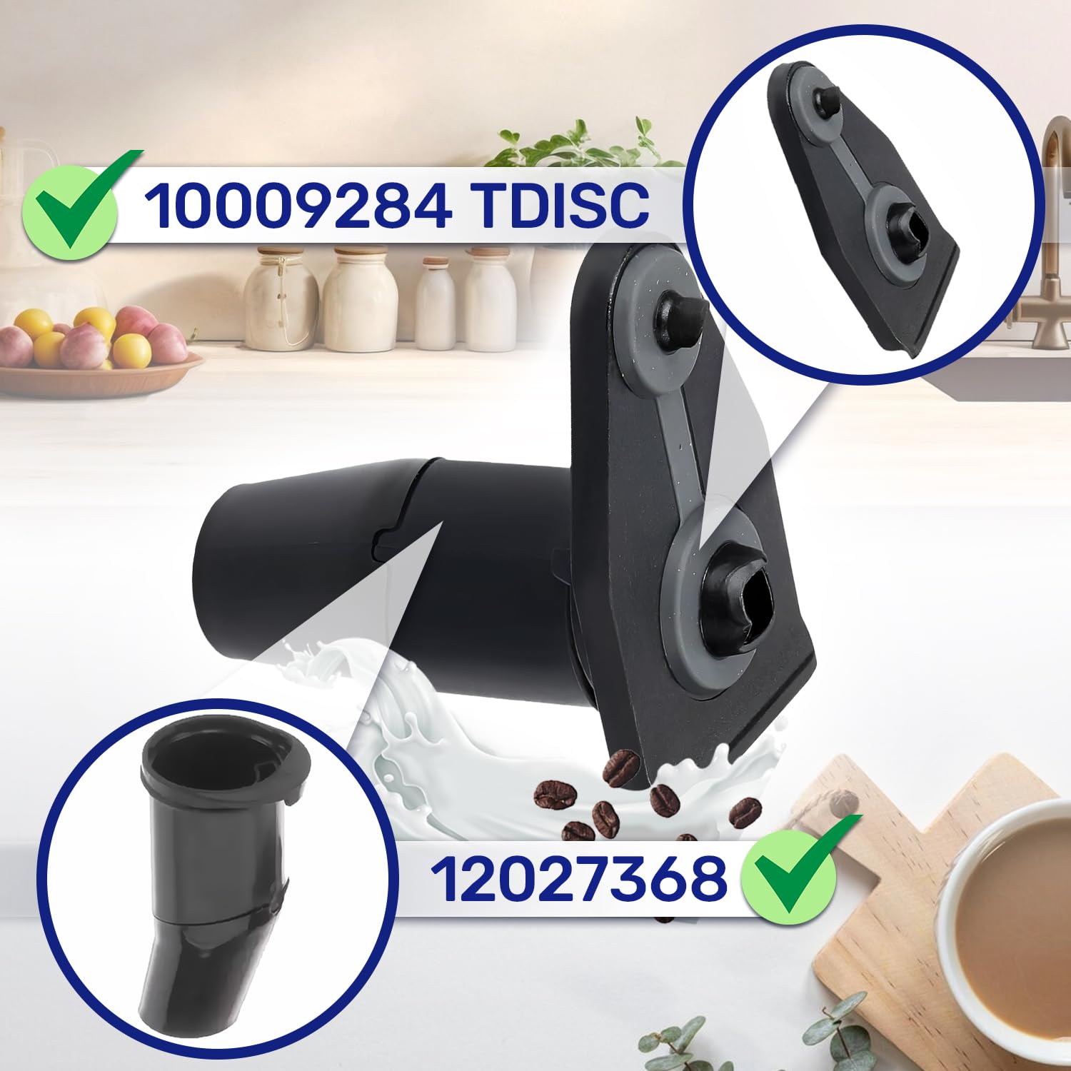 MONTERAL Getränkeauslaufdüse für Kapsel Kaffeemaschine mit dem Originalcode 12027369 00637482 637482 für Bosch Tassimo - Garantie 10 Jahre