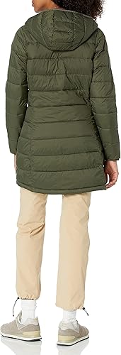 Miniatura 2 de Tienda Essentials - Abrigo acolchado, ligero y resistente al agua con capucha para mujer, disponible en talla extragrande