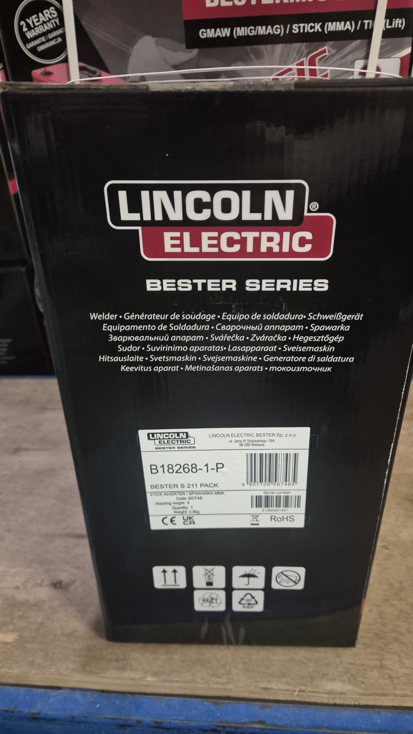 MMA Lincoln Electric Bester S 211 - Saldatrice inverter ad elettrodi