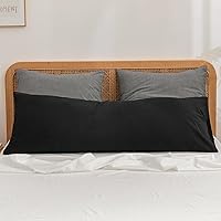 Vista 47 de BESTOUCH Funda de almohada 100% algodón lavado para cabello y piel, tacto de lino, suave, cómoda, transpirable, juego de 2 fundas de almohada