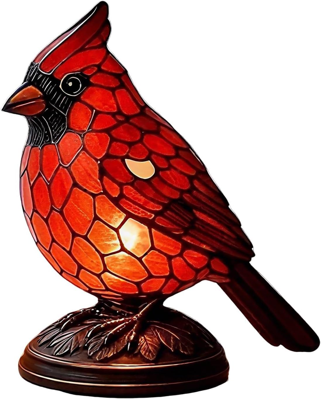 Cardinal Lamp, Red Cardinal Lamp, Resin Birds Night Light, Red Resin Birds Desk Light for Bedroom Living Room, Office