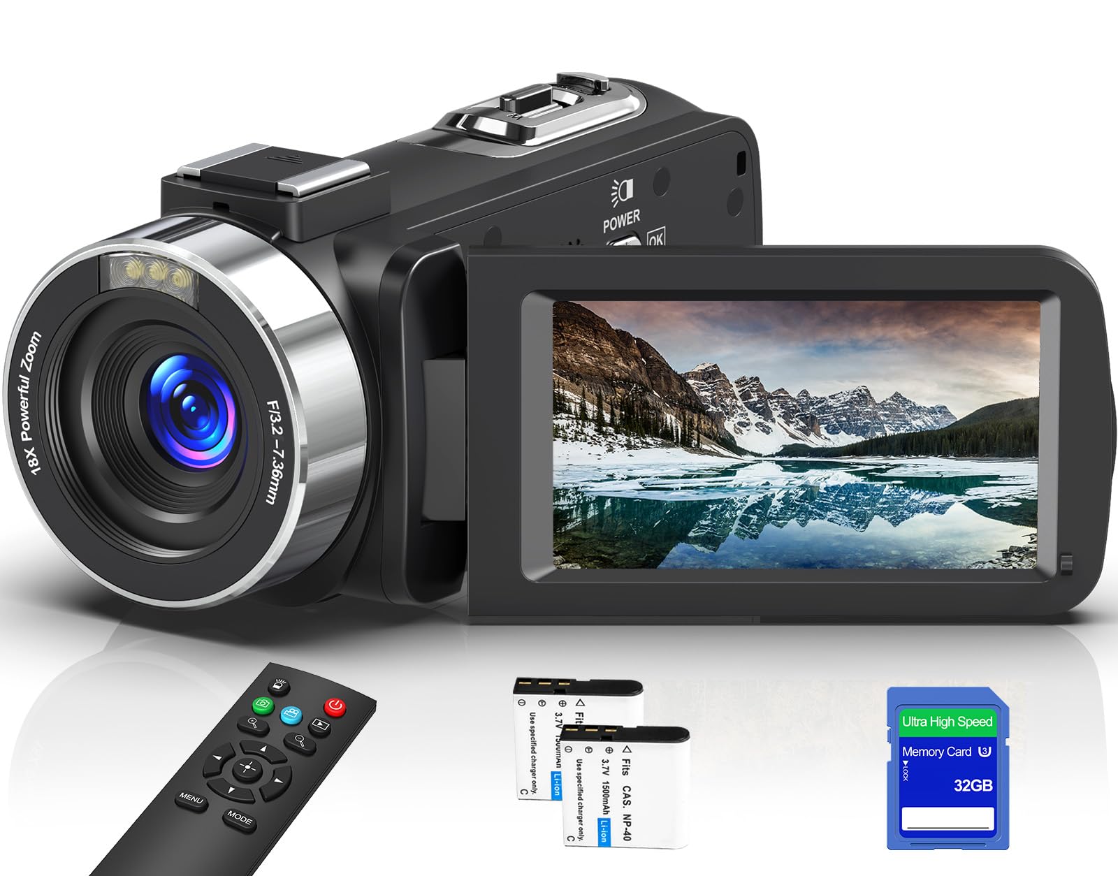 Spikenard DV111-NBEU01 8Kビデオカメラ本体 Amazon | ビデオカメラ【8K動画撮影、6400万画素】YouTubeカメラ 32GB
