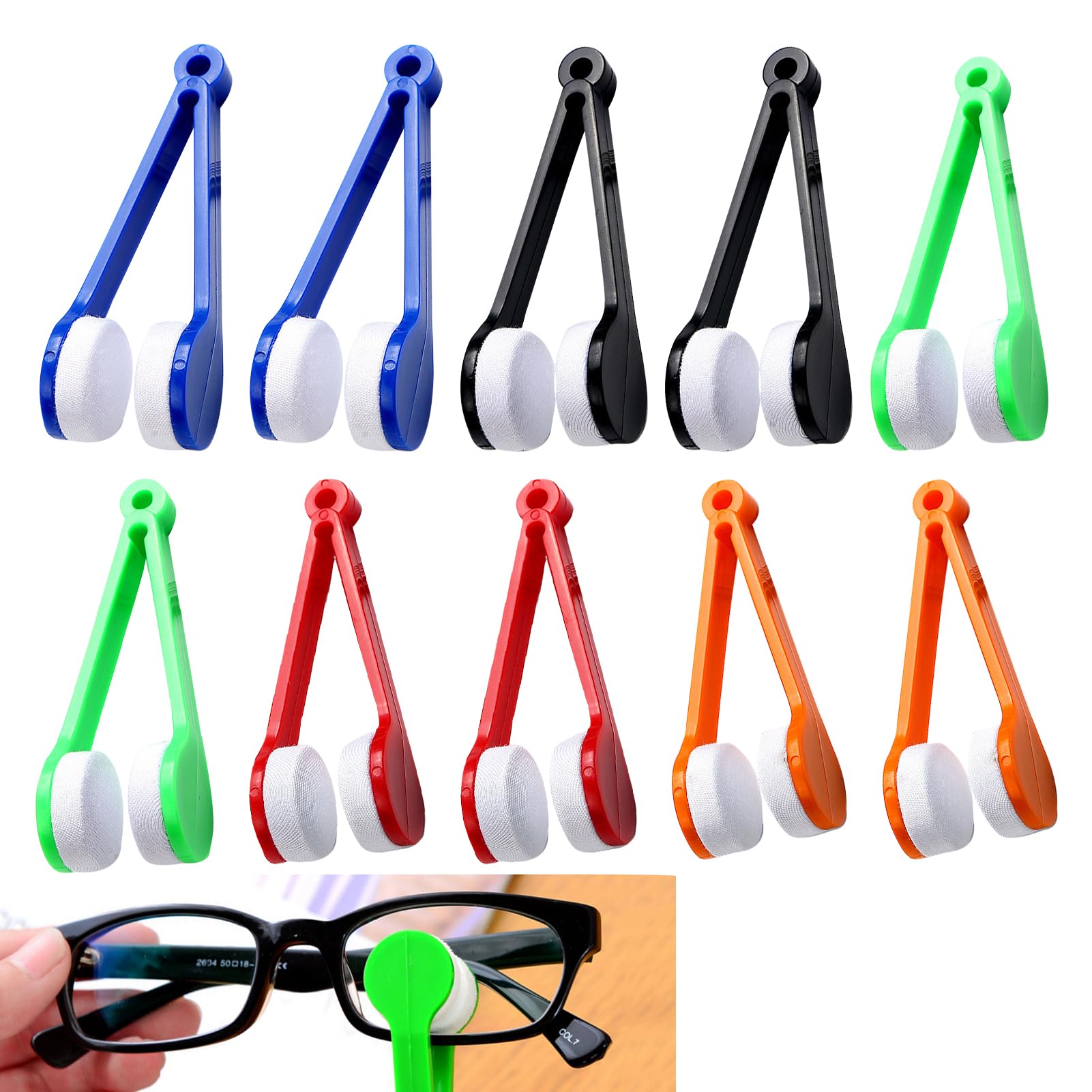 Set di 5 pezzi portatile multifunzionale per la pulizia degli occhiali, strumento di pulizia delle lenti antigraffio con colori casuali per occhiali e occhiali da sole Set di 5 pezzi portatile multifunzionale per la pulizia degli occhiali, strumento di pulizia delle lenti antigraffio con colori casuali per occhiali e occhiali da sole