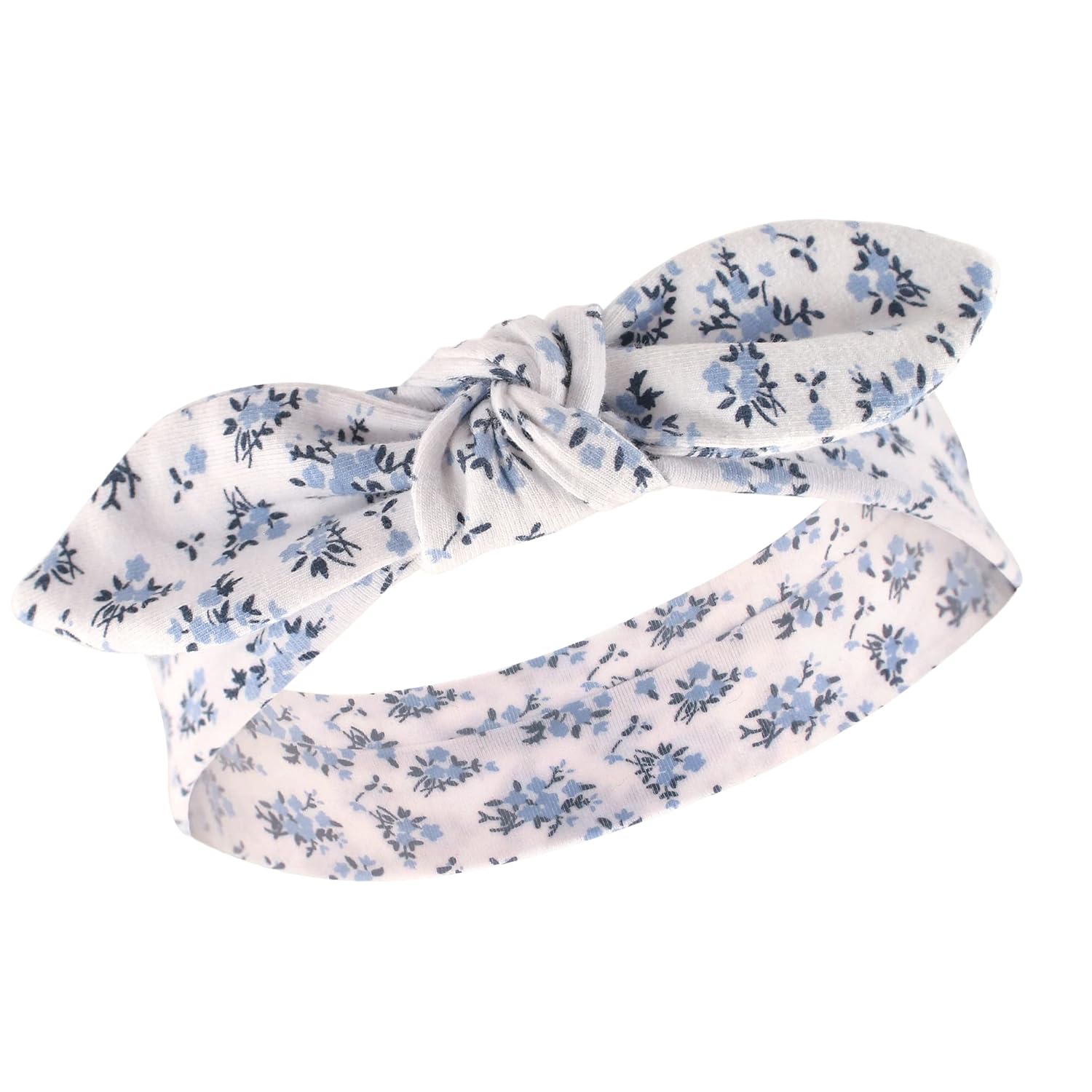 Hudson Baby Unisex Baby Cotton Bib and Headband Set, Classic Floral, One Size : Baby