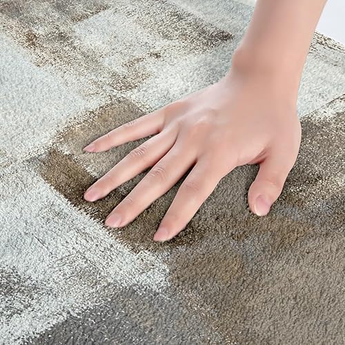 Vista 69 de Erosebridal Alfombras de baño azul marino para decoración de ducha, tapete de baño retro teñido anudado, tapete de puerta de vellón de acuarela