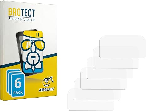 brotect Glass Screen Protector Film Compatible with Casio Vintage Edgy CA-500 6 Pack - Glass-Foil 9H Protection [Scratch Resistant, High Clarity]