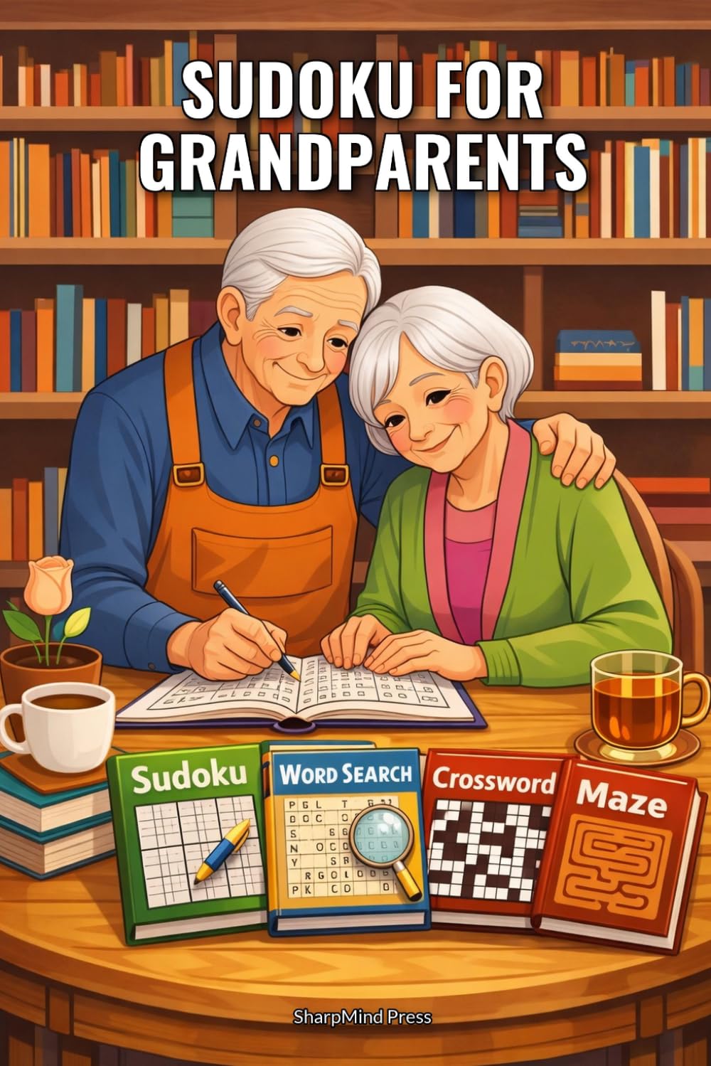 Sudoku for Grandparents: 100 Brain-Boosting Challenges to Relax and Challenge Yourself