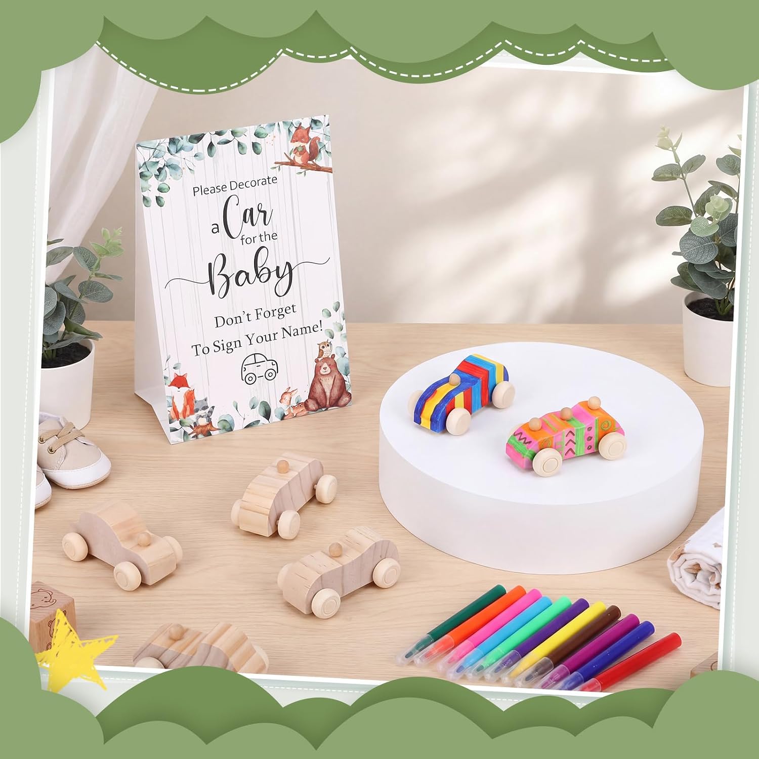 WinnerWhy Baby Shower Games Decorate a Car Craft Kit, Animal image 4