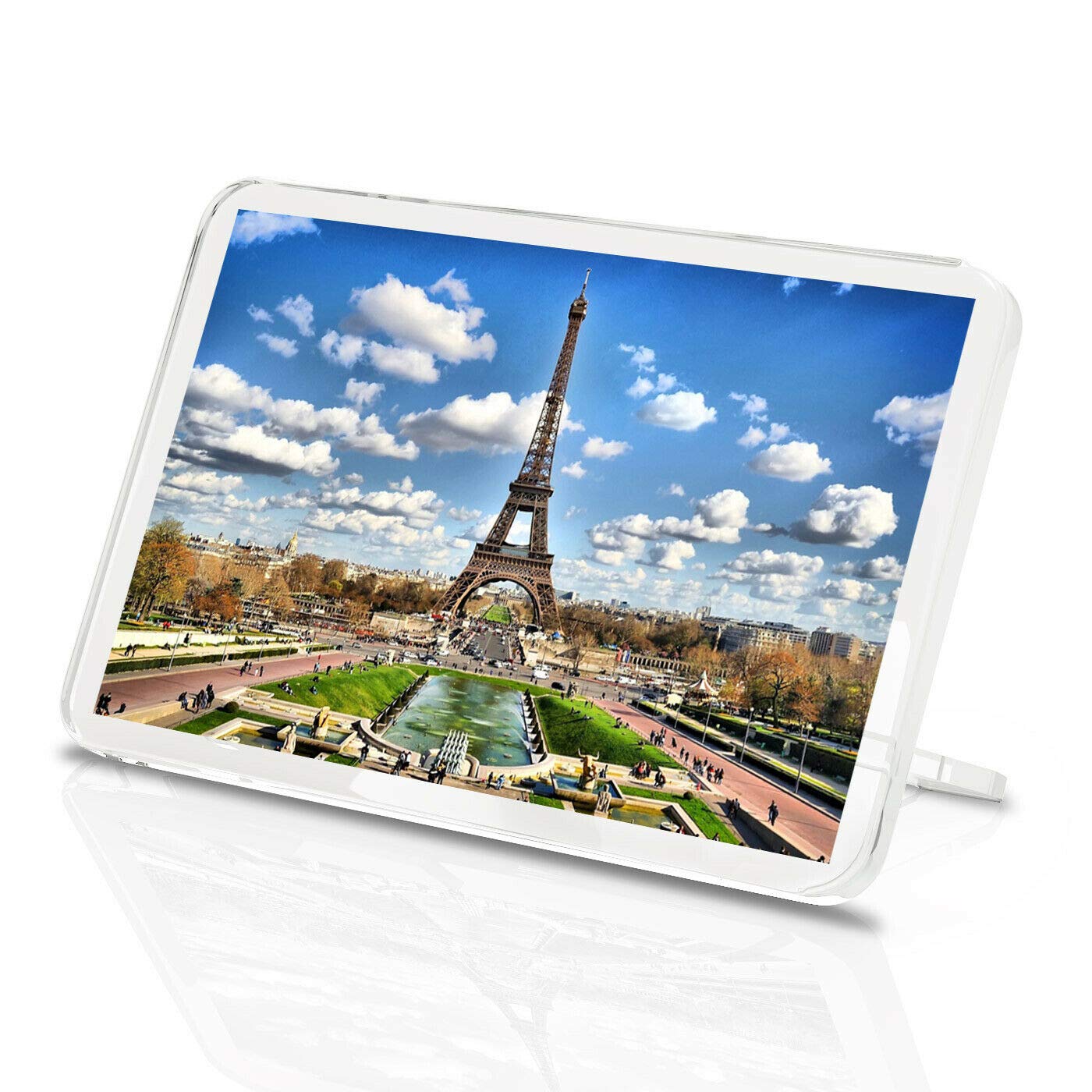 Destination Vinyl Magnets Multicolor 1 X Fridge Magnet -Amazing Eiffel Tower Classic Fridge Magnet - Paris France Travel Fun Gift #12192