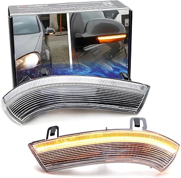 iJDMTOY LED Side Mirror Turn Signal Lights For Volkswagen MK5 Golf/GTI/R32