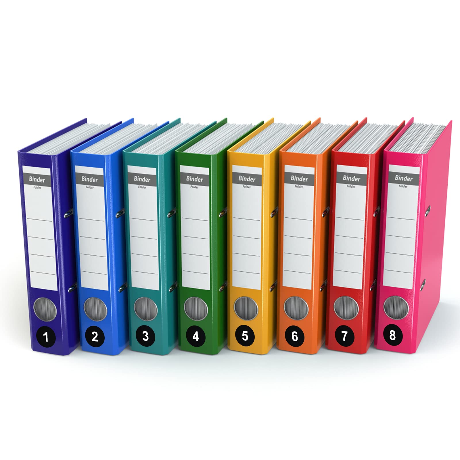 500 Etichette Numerate Plastica 1-500 - Per Chiavi, Armadi, Organizzazione, Giallo/nero, Riutilizzabili