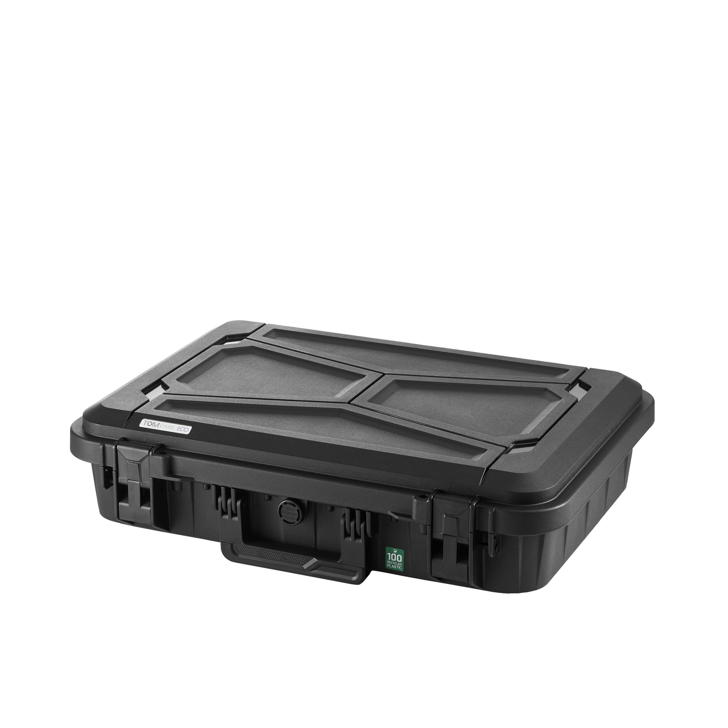 TomCase ECO Pro ECO90 Mallette de Protection Durable, en Plastique 100% recyclé, avec Insert en Mousse, imperméable et résistante aux Chocs, Valise de Transport légère, Universelle, fabriquée en UE