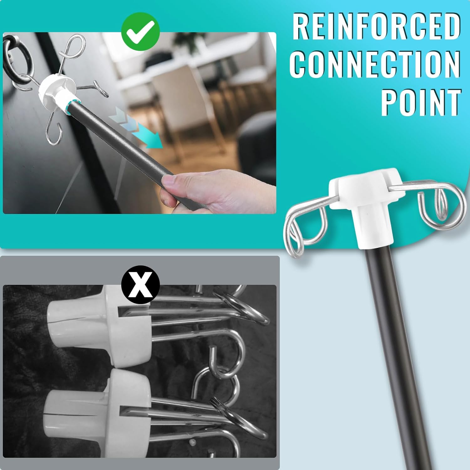 Table IV Poles,32 to 56In Telescopic Desktop IV Stand with 4 IV Bag Holder Portable Frosted Pipe Extension Pole IV Influsion Pole with Storage Hook for Home Hospital Clinic (Black)
