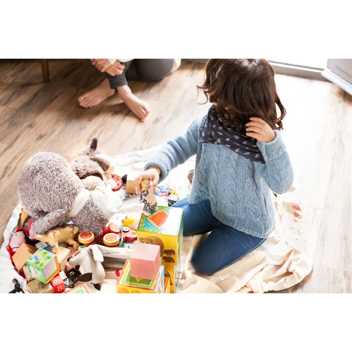 Amazon.co.jp: プレイマット おもちゃ 収納 お片付け 赤ちゃん 0歳