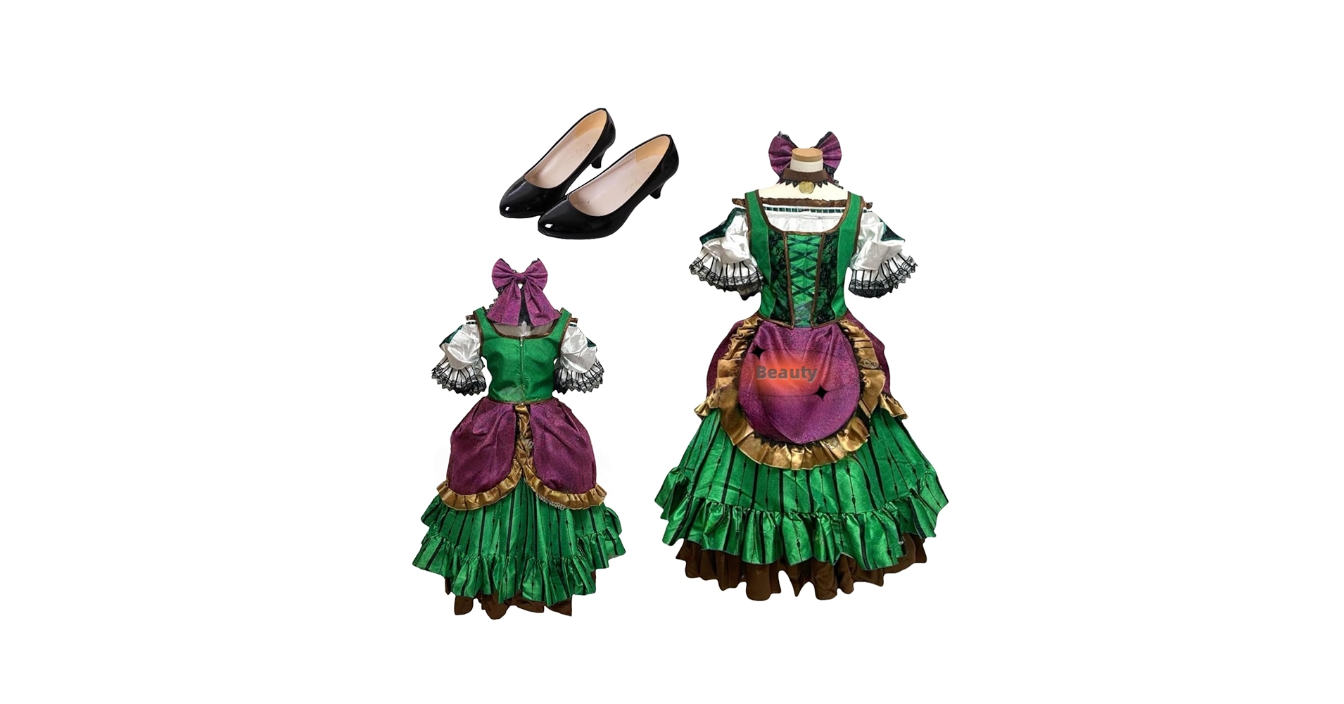 Dハロ/ガストンガールズ(緑)コスプレ衣装 Amazon.co.jp: Wo Wo 商贸& ザヴィランズハロウィーンinto the