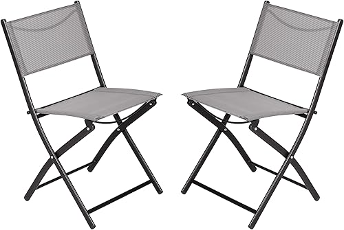 Miniatura 3 de Flash Furniture Brazos - Sillas plegables comerciales para interiores y exteriores, respaldosasientos Flex Comfort, marcos de metal, diseño plegable